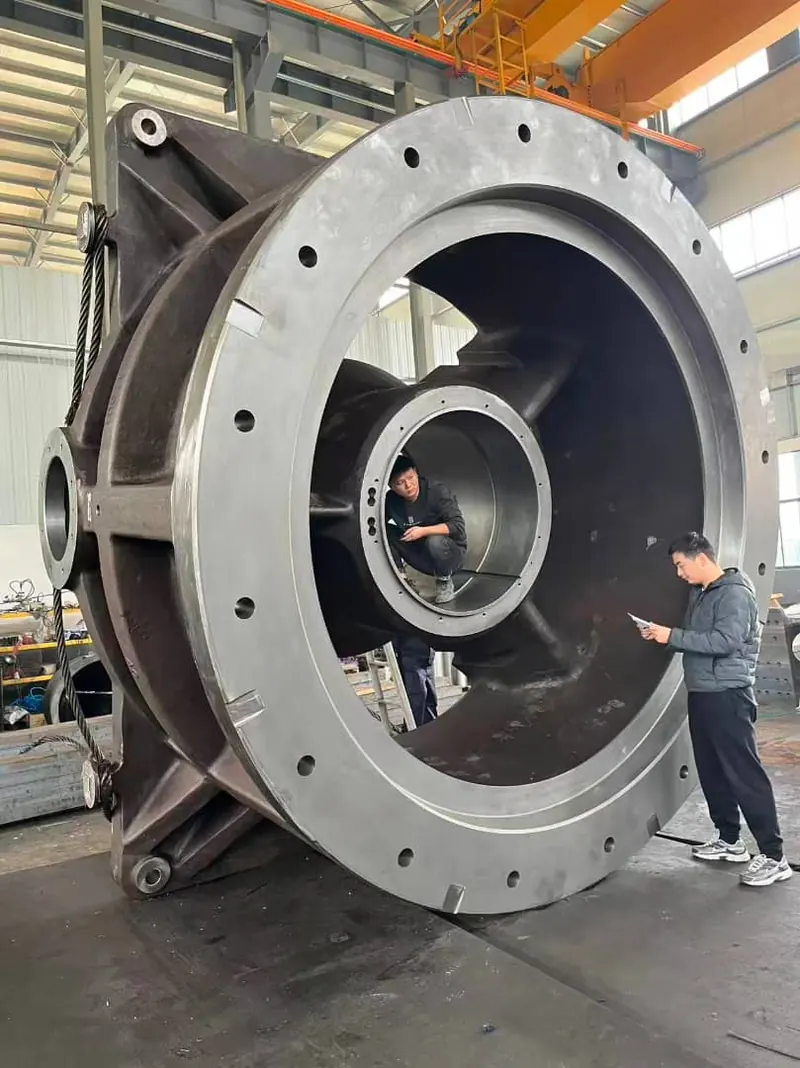 60-89 MK-I gyratory crusher lower frame - machining and laser inspection