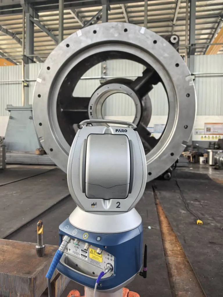 60-89 MK-I gyratory crusher lower frame - machining and laser inspection