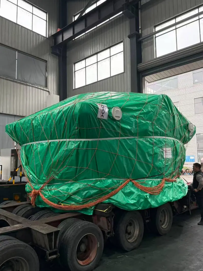60-89 MK-I lower frame packed in VCI film and loaded for shipment